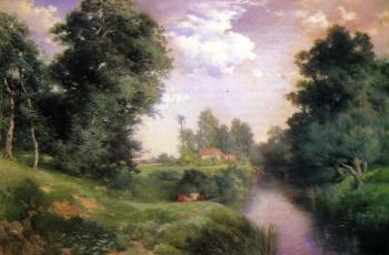 托馬斯 莫蘭 A Long Island River 托馬斯 莫蘭 A Long Island River